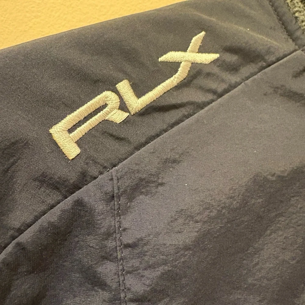 RLX Ralph Lauren Navy and Gray Quarter Zip Fleece M - Picture 5 of 8